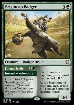 Brightcap Badger // Fungus Frolic