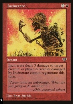 Incinerate