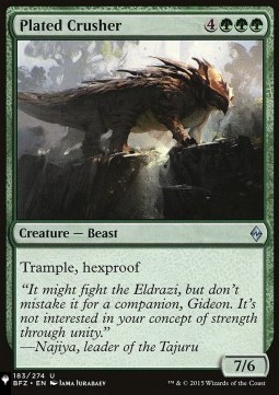Plated Crusher