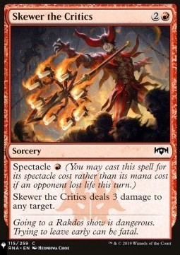 Skewer the Critics