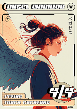 Angel Warrior Token (White 4/4)