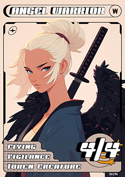 Angel Warrior Token (White 4/4 Vigilance)