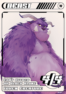 Beast Token (White 4/4)