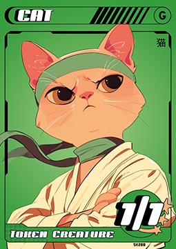 Cat Token (Green 1/1)