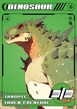 Dinosaur Token (Green 3/3 Trample)