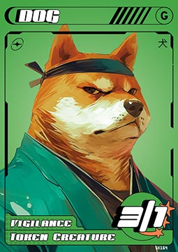 Dog Token (Green 3/1)