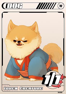 Dog Token (White 1/1)