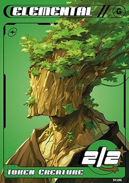 Elemental Token (Green 2/2)