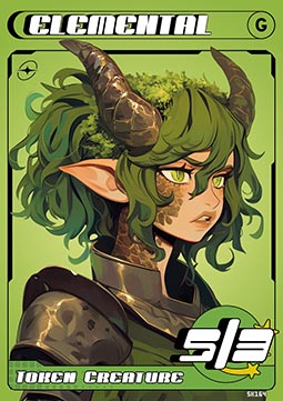 Elemental Token (Green 5/3)
