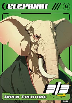 Elephant Token (Green 3/3)