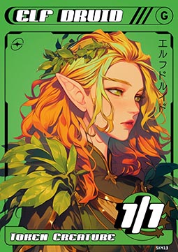 Elf Druid Token (Green 1/1)