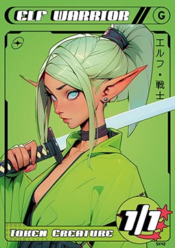 Elf Warrior Token (Green 1/1)