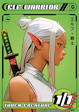 Elf Warrior Token (Green 1/1)