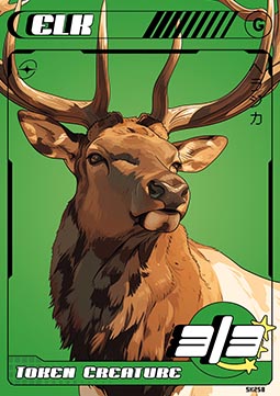Elk Token (Green 3/3)