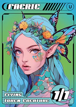 Faerie Token (Blue 1/1)