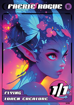 Faerie Rogue Token (Black 1/1)