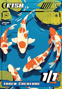 Fish Token (Blue 1/1)