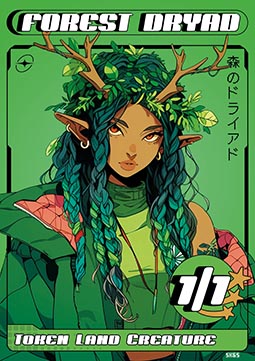 Forest Dryad Token (Green 1/1)