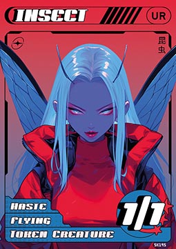 Insect Token (Blue and Red 1/1)