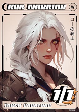Kor Warrior Token (White 1/1)