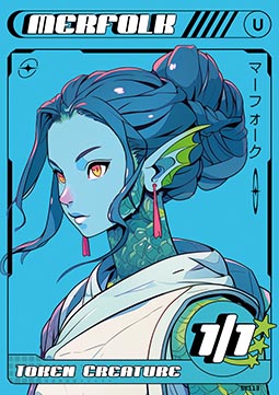 Merfolk Token (Blue 1/1)