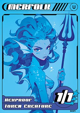 Merfolk Token (Blue 1/1 Hexproof)