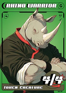 Rhino Warrior Token (Green 4/4)