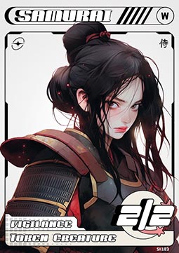 Samurai Token (White 2/2)
