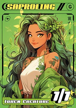 Saproling Token (Green 1/1)