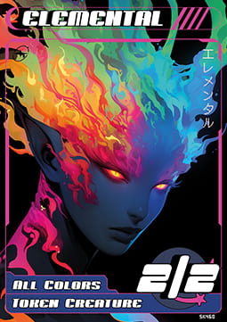 Elemental Token (2/2 all colors)