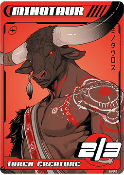 Minotaur Token (Red 2/3)