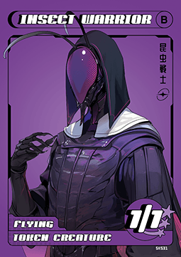 Insect Warrior Token (Black 1/1)