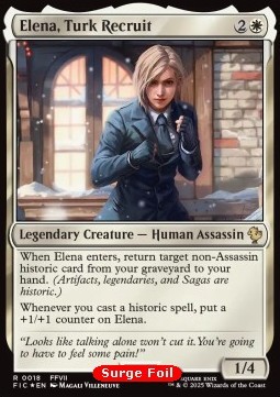 Elena, Turk Recruit