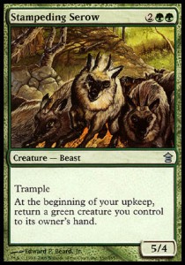 Stampeding Serow