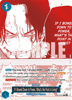 If I Bowed Down to Power, What's the Point in Living? (OP13-057)