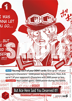 But Ace Here Said You Deserved It!! (OP13-019)
