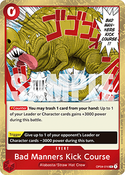 Bad Manners Kick Course (OP04-016)