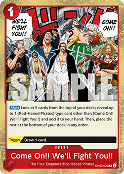 Come On!! We'll Fight You!! (OP09-020)