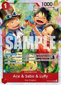 Ace & Sabo & Luffy (OP13-007)