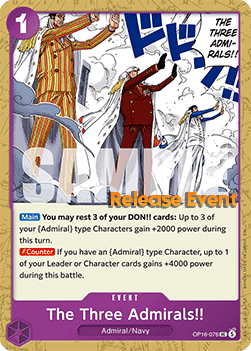 The Three Admirals!! (OP16-076)