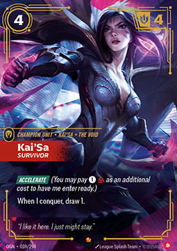Kai'Sa, Survivor