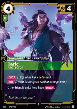 Taric, Protector