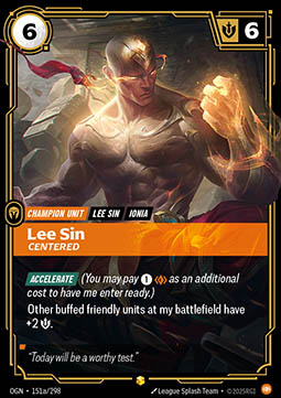 Lee Sin, Centered