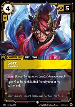 Sett, Kingpin