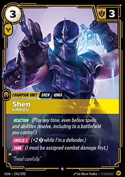 Shen, Kinkou
