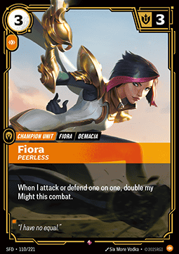 Fiora, Peerless