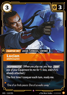 Lucian, Merciless