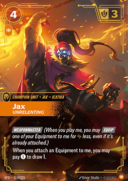 Jax, Unrelenting