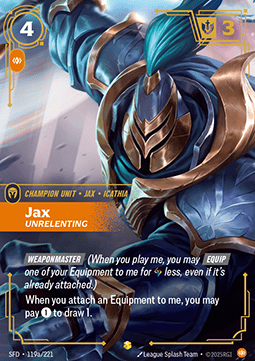Jax, Unrelenting