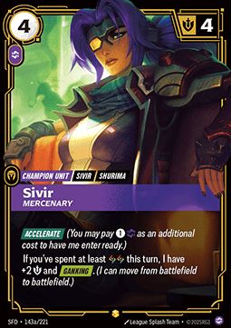 Sivir, Mercenary